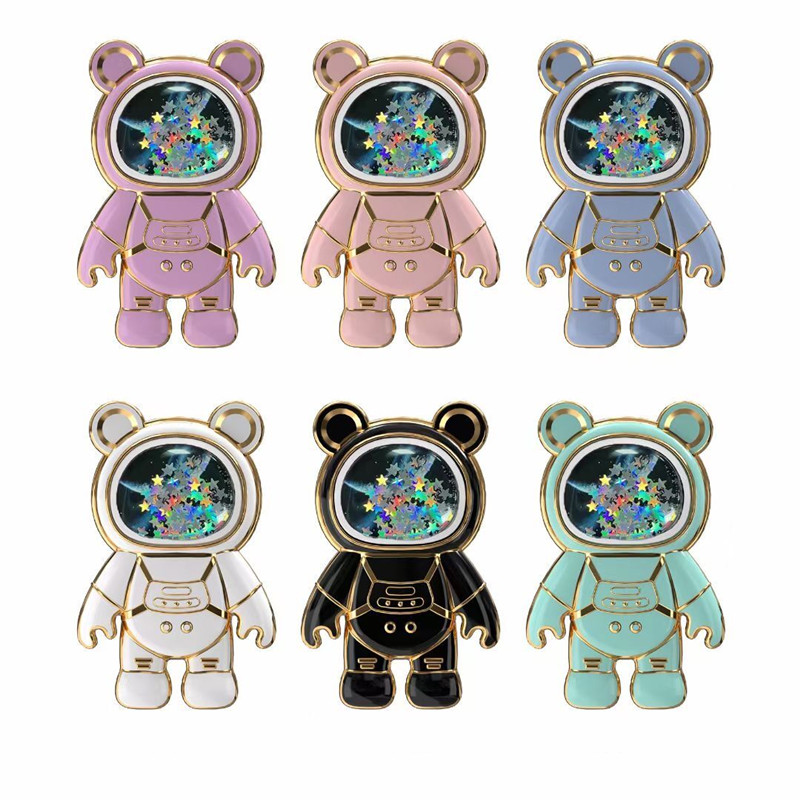 Oppo Tablet Accessories - Quicksand Space Bear 전화 스탠드 홀더
