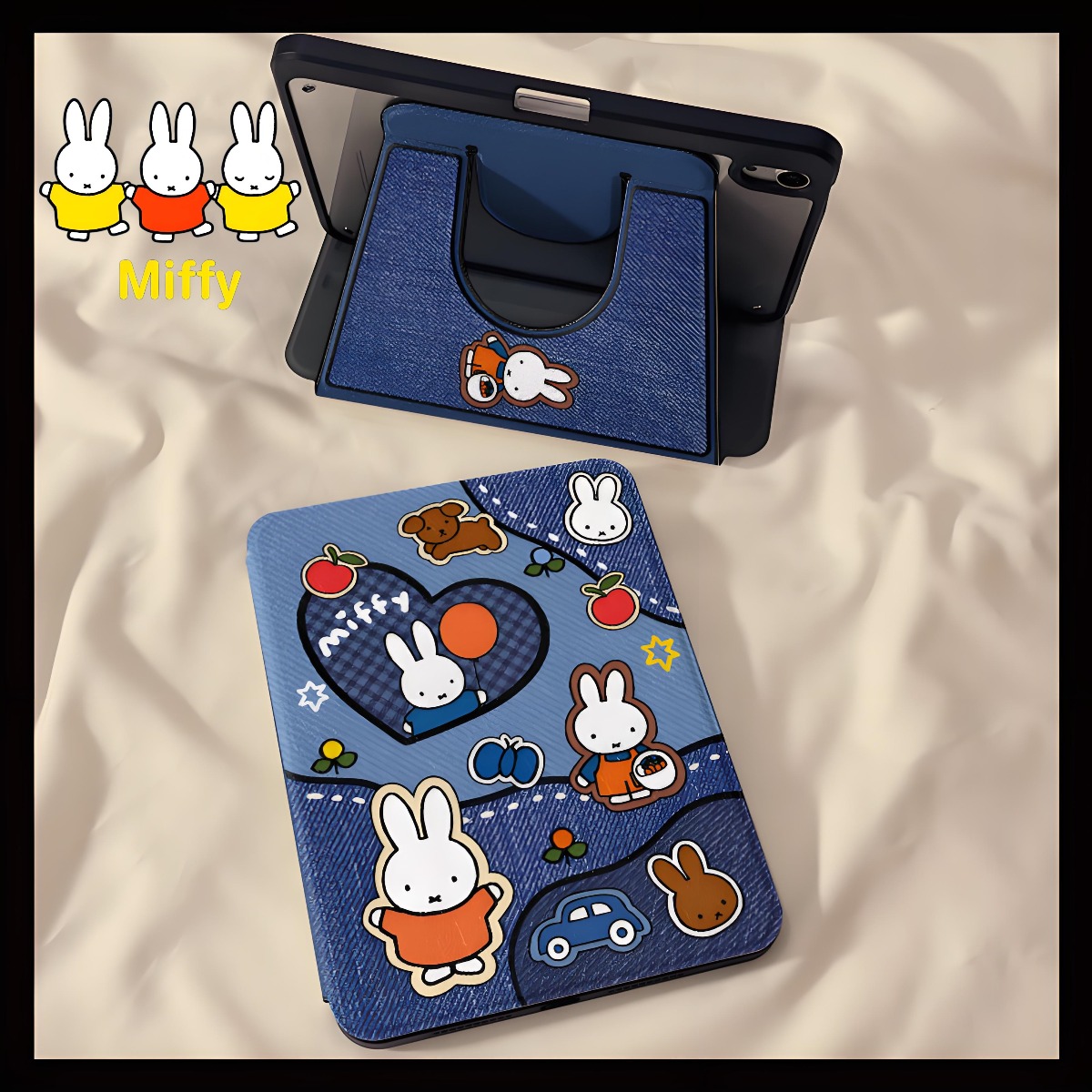 Tablet Accessories Case - 귀여운 미피 토끼 태블릿 케이스 풍선
