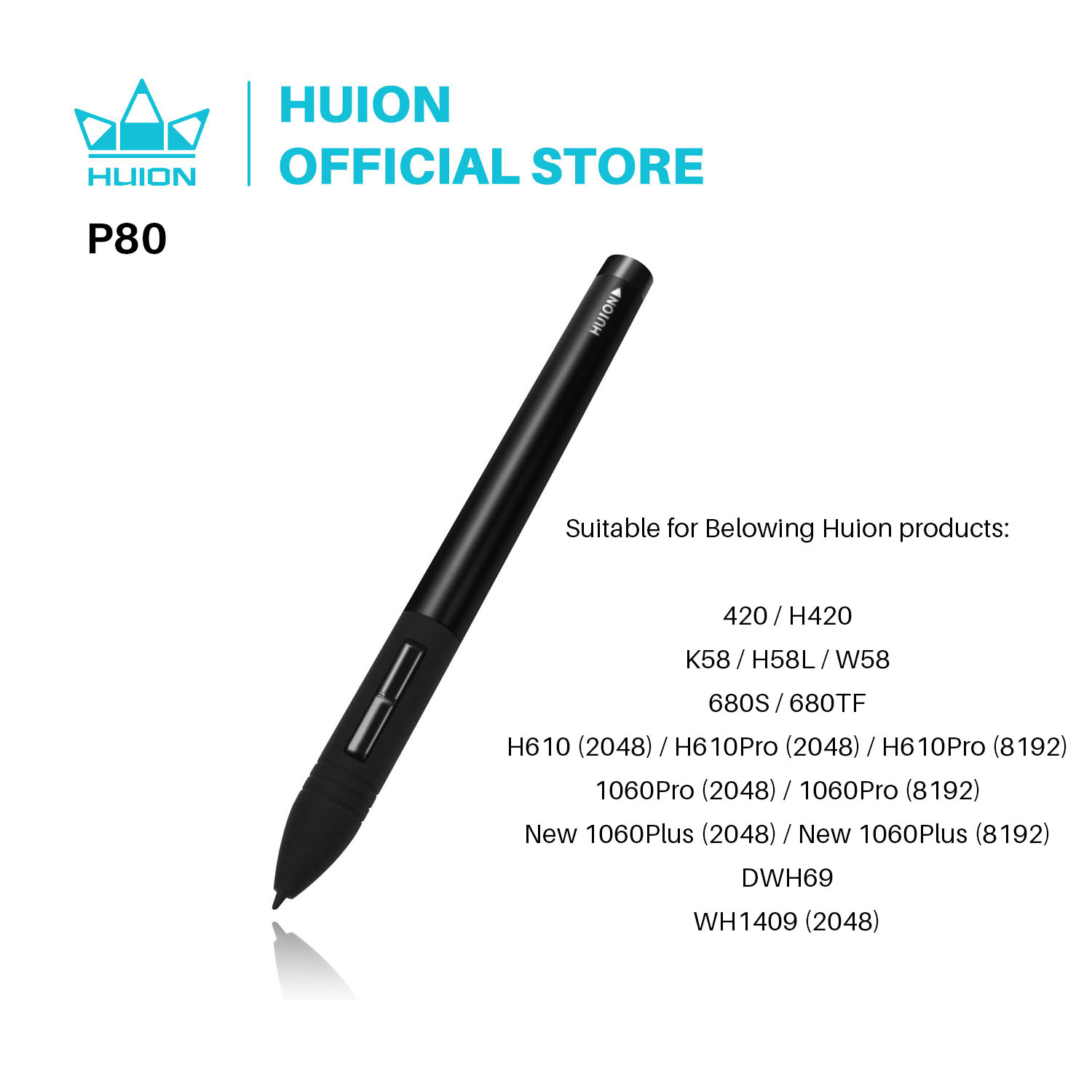 Huion Tablet Accessories - HUION PEN80 그래픽 태블릿 펜 디지털