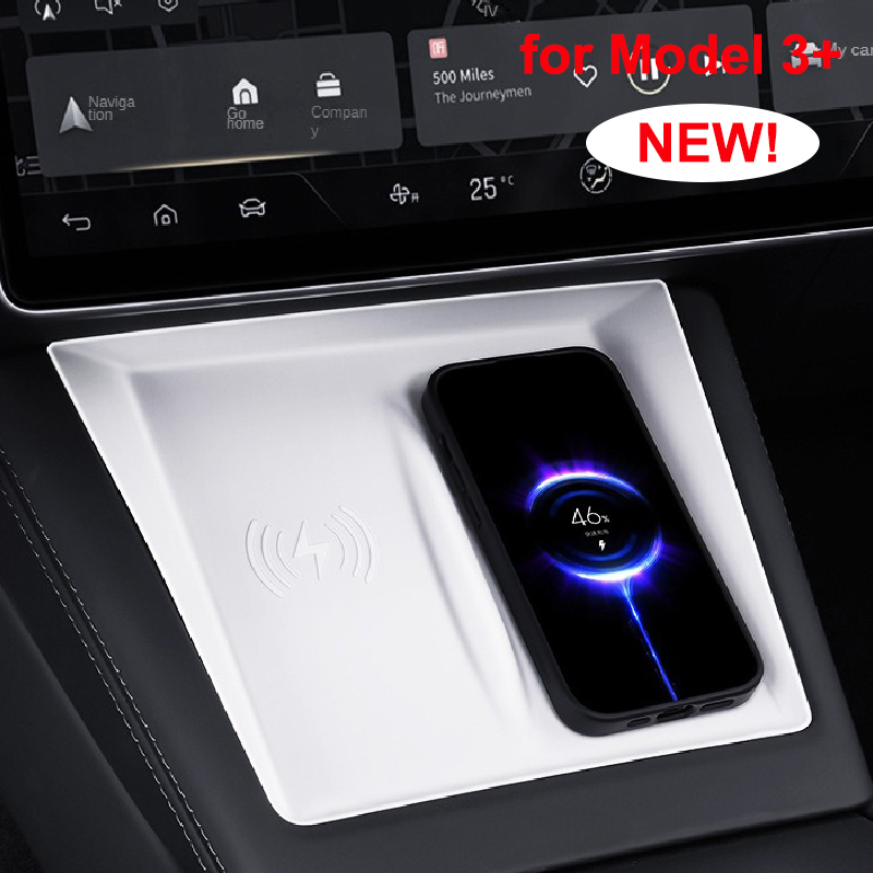 Wireless Charging Pad - 테슬라 모델 3+ 하이랜드 2024-26 실리콘