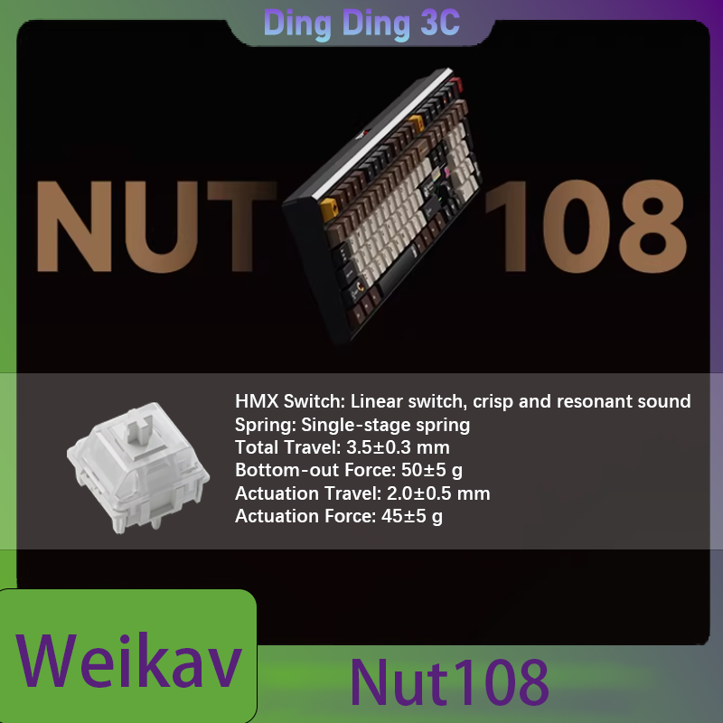 Tablet Accessories Uk - Weikav Nut108 무선 기계식 키보드 키트