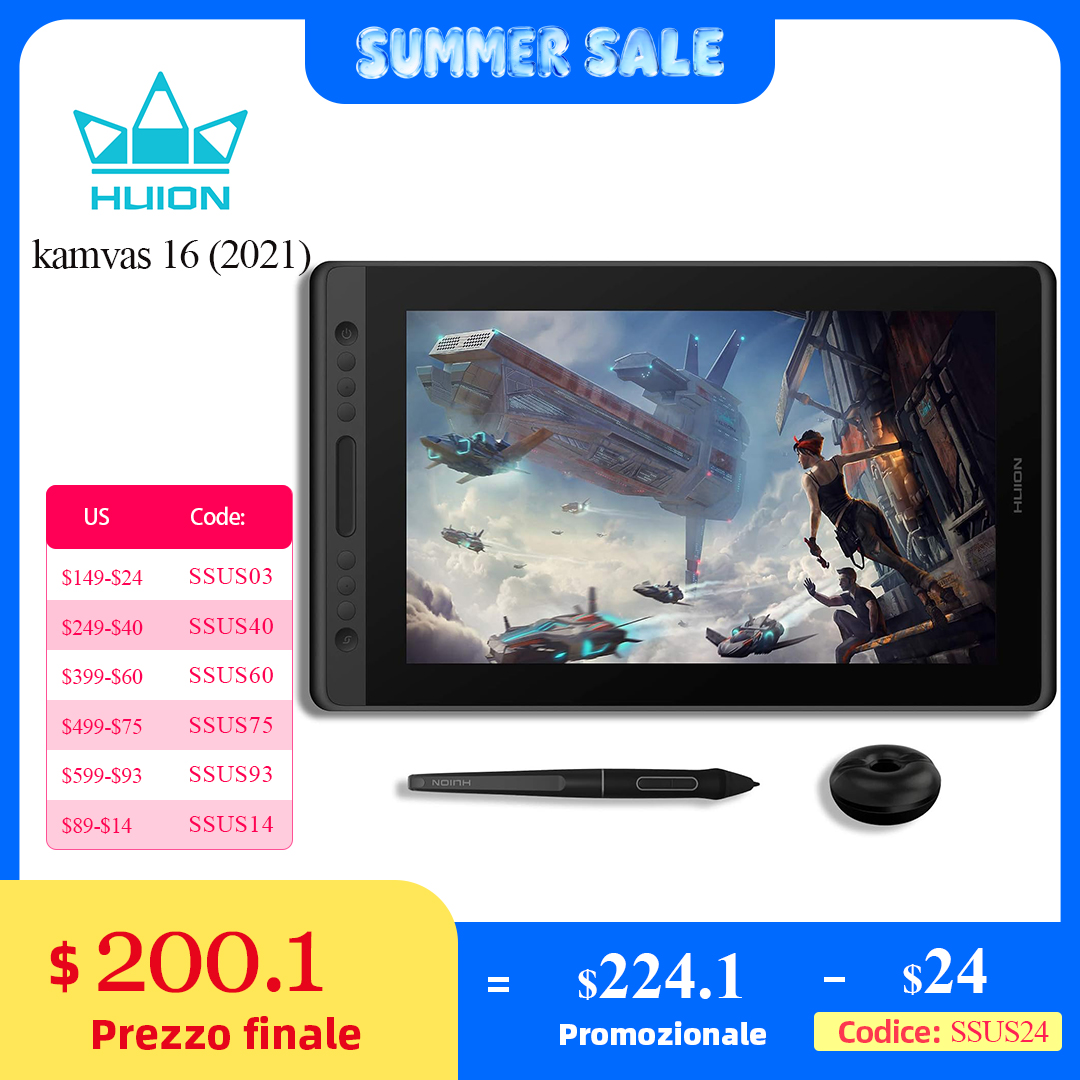 HUION-신상품 Kamvas 16(2021) 그래픽  - Huion Tablet Accessories 리뷰 및 가격