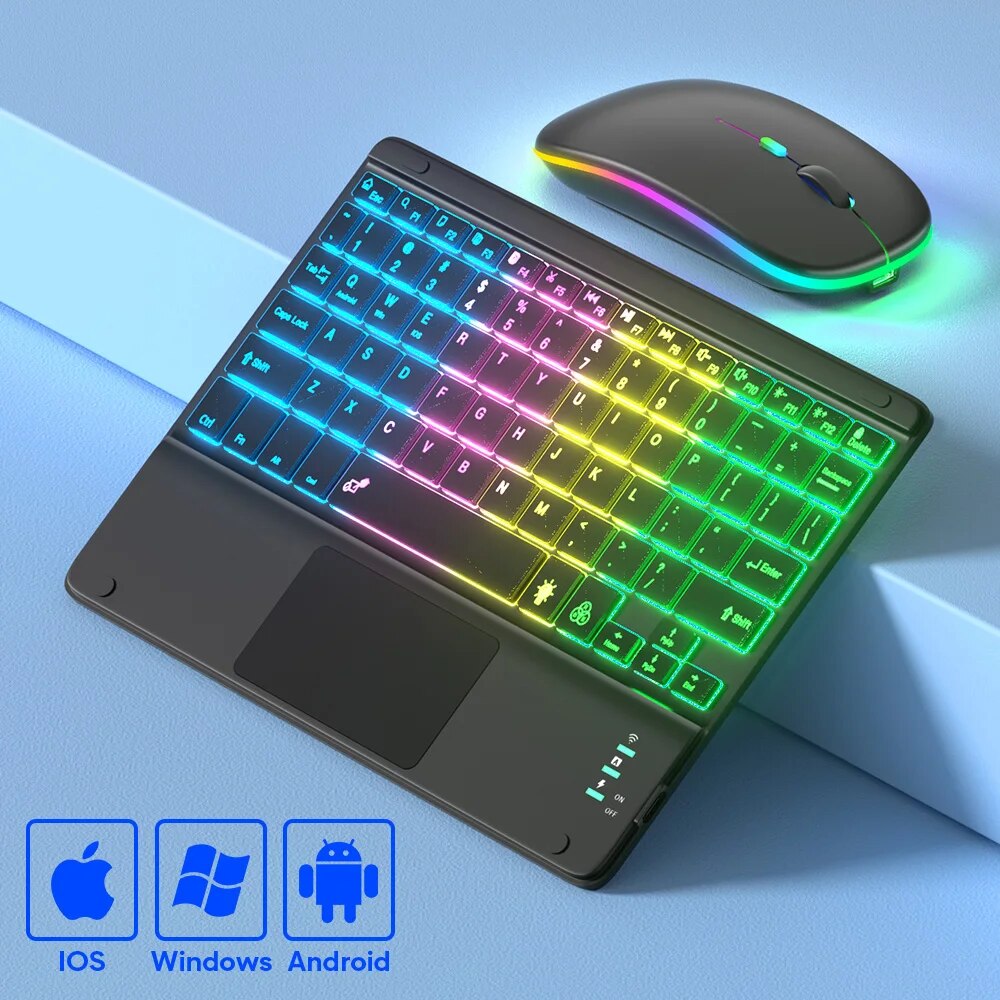 아이패드 키보드 태블릿 폰 블루투스 키보드, 터치패드  - Accessories For Android Tablet 리뷰 및 가격