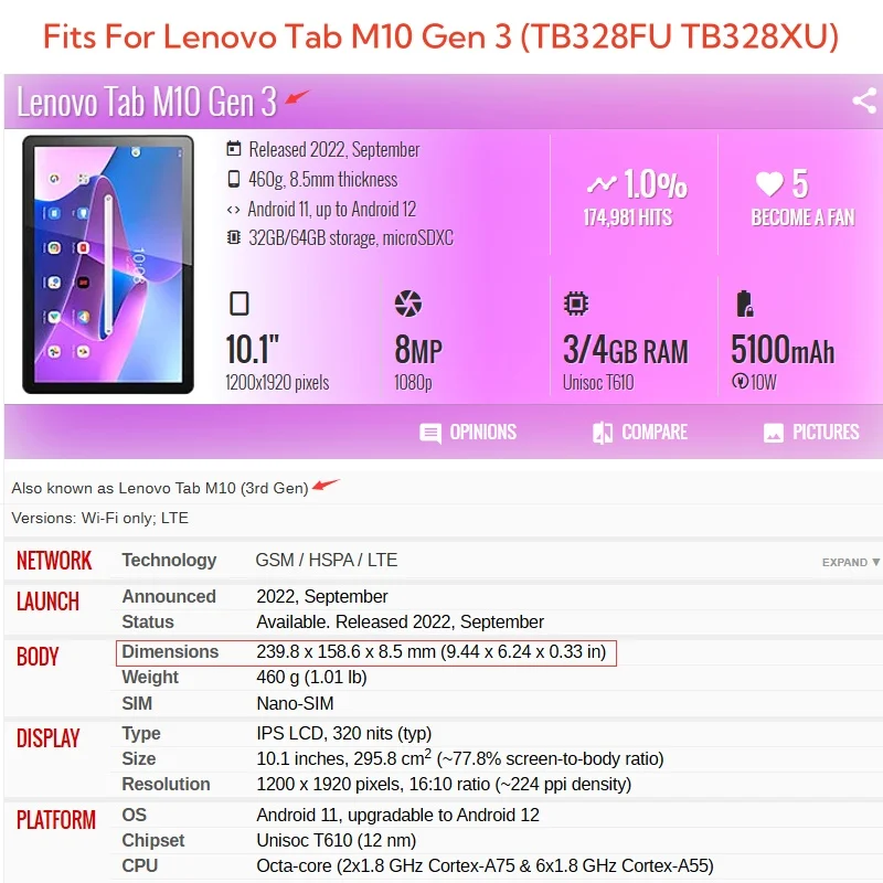 레노버 탭 M10 3세대 10.1 케이스 TB328FU - Tablet Accessories Case 리뷰 및 가격