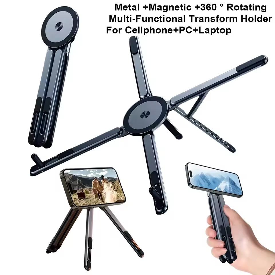 휴대용 자석식 휴대폰 거치대 & 셀카봉 3-in-1 접 - Tablet Phone Accessories 리뷰 및 가격
