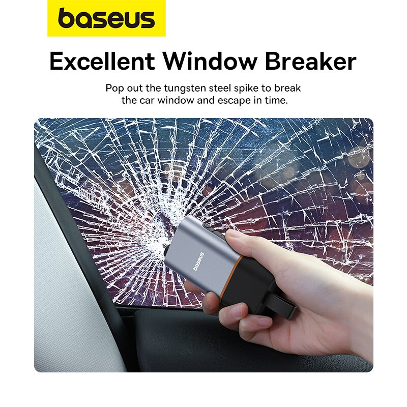 Baseus 자동차 비상 안전 망치, U자형 안전 벨트 - Accessories For Android Tablet 리뷰 및 가격