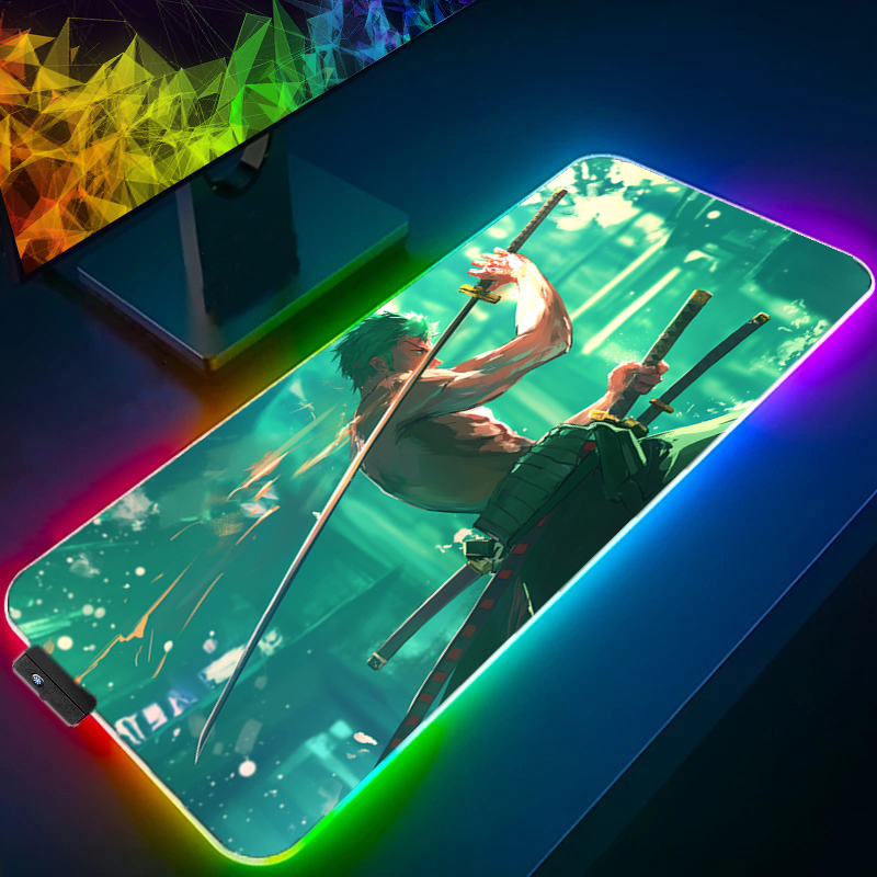 원피스 조로 마우스 패드 RGB 게임 액세서리 Gabi - Tablet Accessories For Gaming 리뷰 및 가격