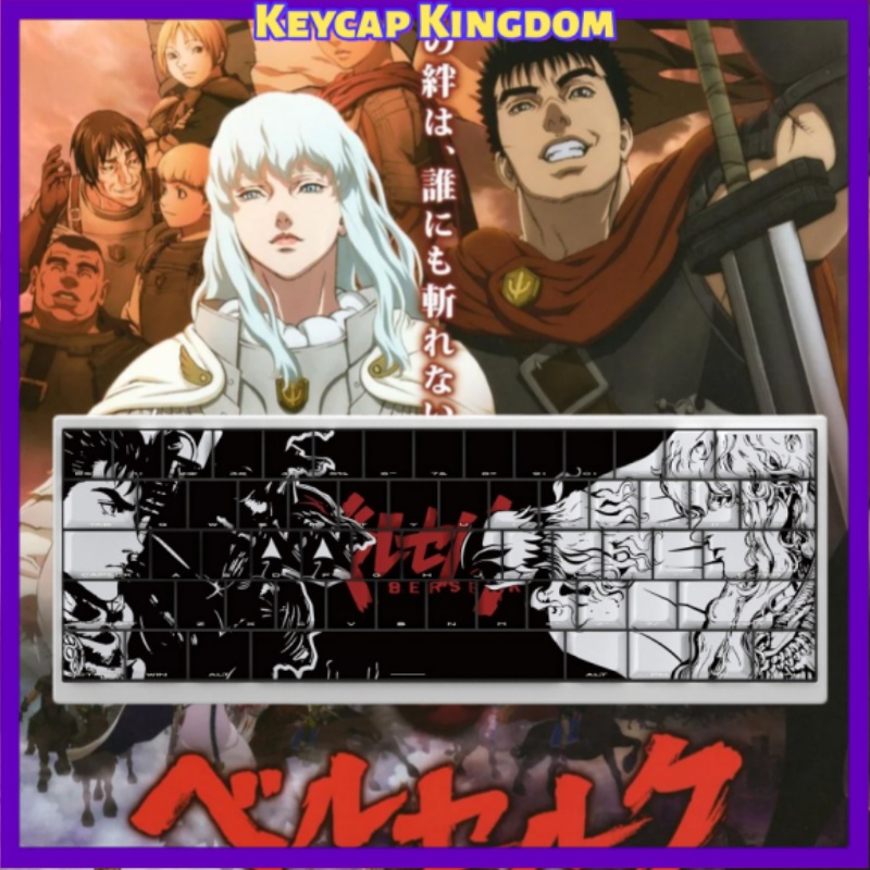 BERSERK 테마 애니메이션 키캡 98 키 기계식 키 - Tablet Accessories For Gaming 리뷰 및 가격