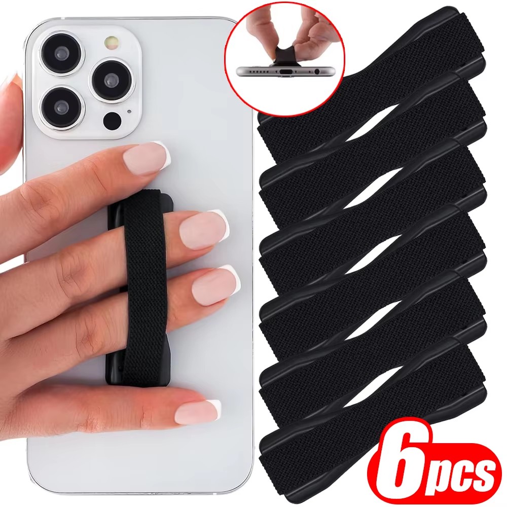 휴대폰 그립 탄성 스트랩, 블랙 베이스 포함, 스마트폰 - Tablet Phone Accessories 리뷰 및 가격