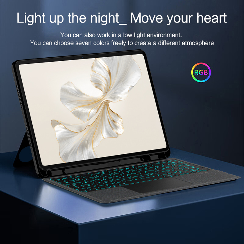 AJIUYU 백라이트 키보드 케이스, 터치 패드 포함, - Honor Tablet Accessories 리뷰 및 가격
