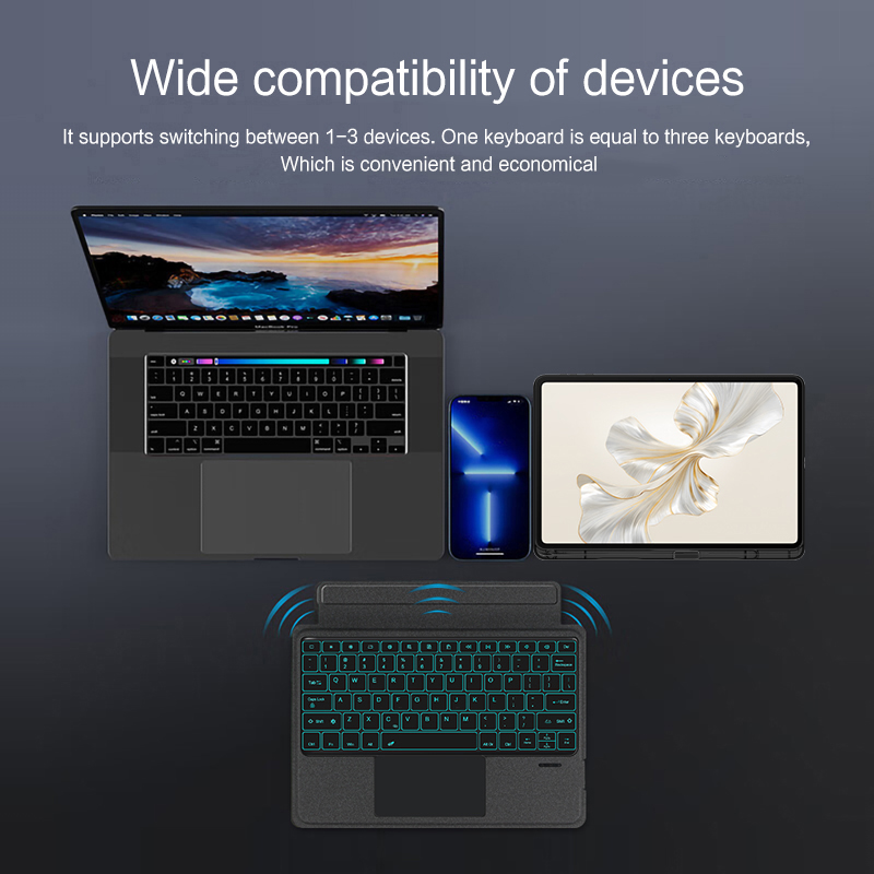 AJIUYU 백라이트 키보드 케이스, 터치 패드 포함, - Honor Tablet Accessories 리뷰 및 가격