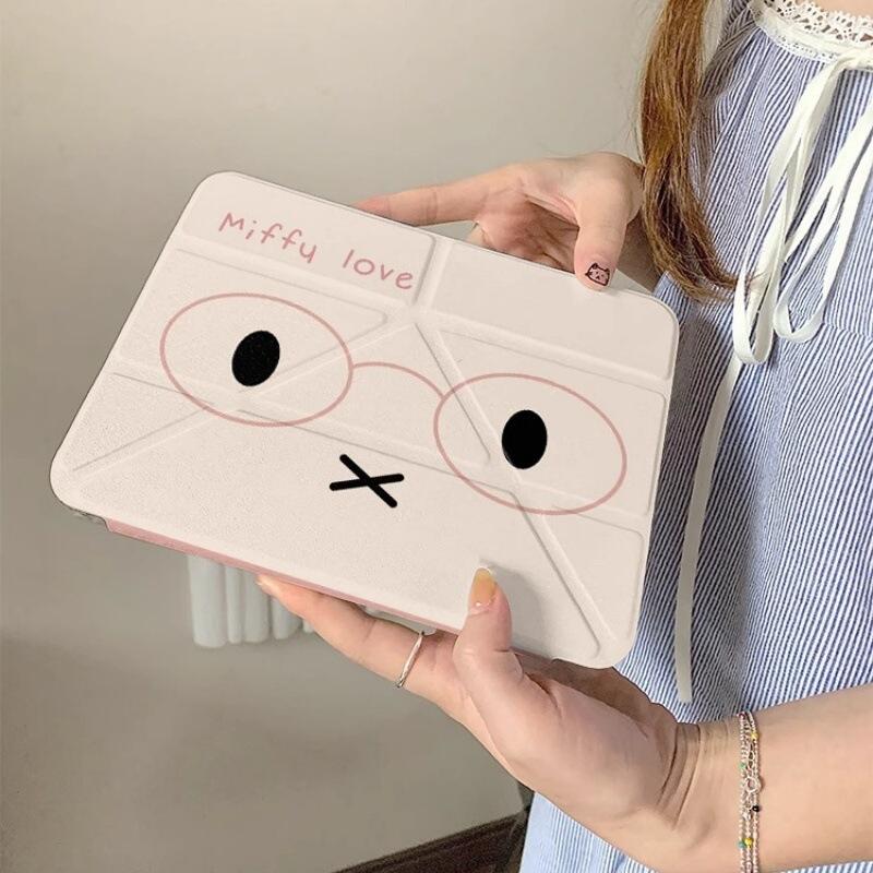귀여운 애니메이션 프린트가 있는 만화 미피 아이패드 태 - Tablet Accessories Case 리뷰 및 가격